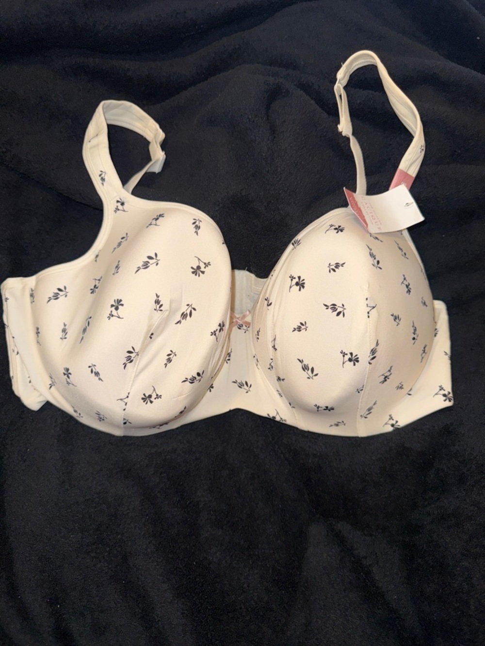 Cacique Modern Cotton Lightly Lined Balconette Bra - 46D NWT